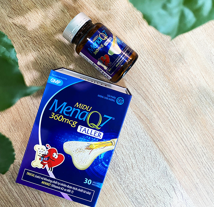 Midu MenaQ7 360mcg - Hộp 30 viên