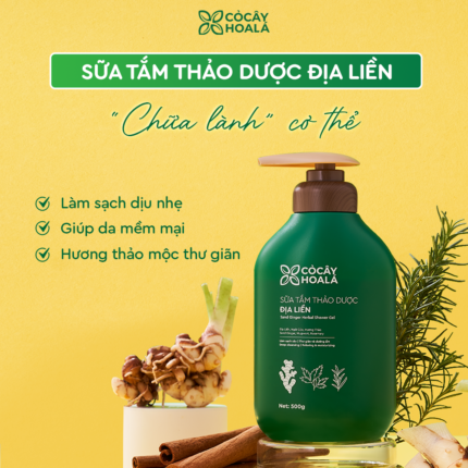 Sữa Tắm Thảo Dược Địa Liền Cỏ Cây Hoa Lá 500g