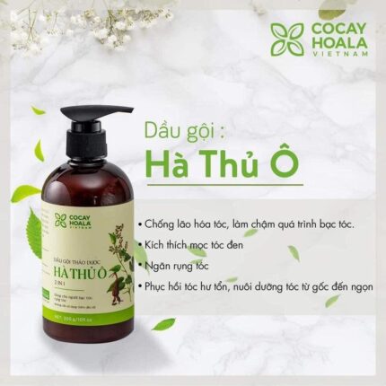 Dầu Gội Thảo Dược Hà Thủ Ô 2IN1 Cỏ Cây Hoa Lá